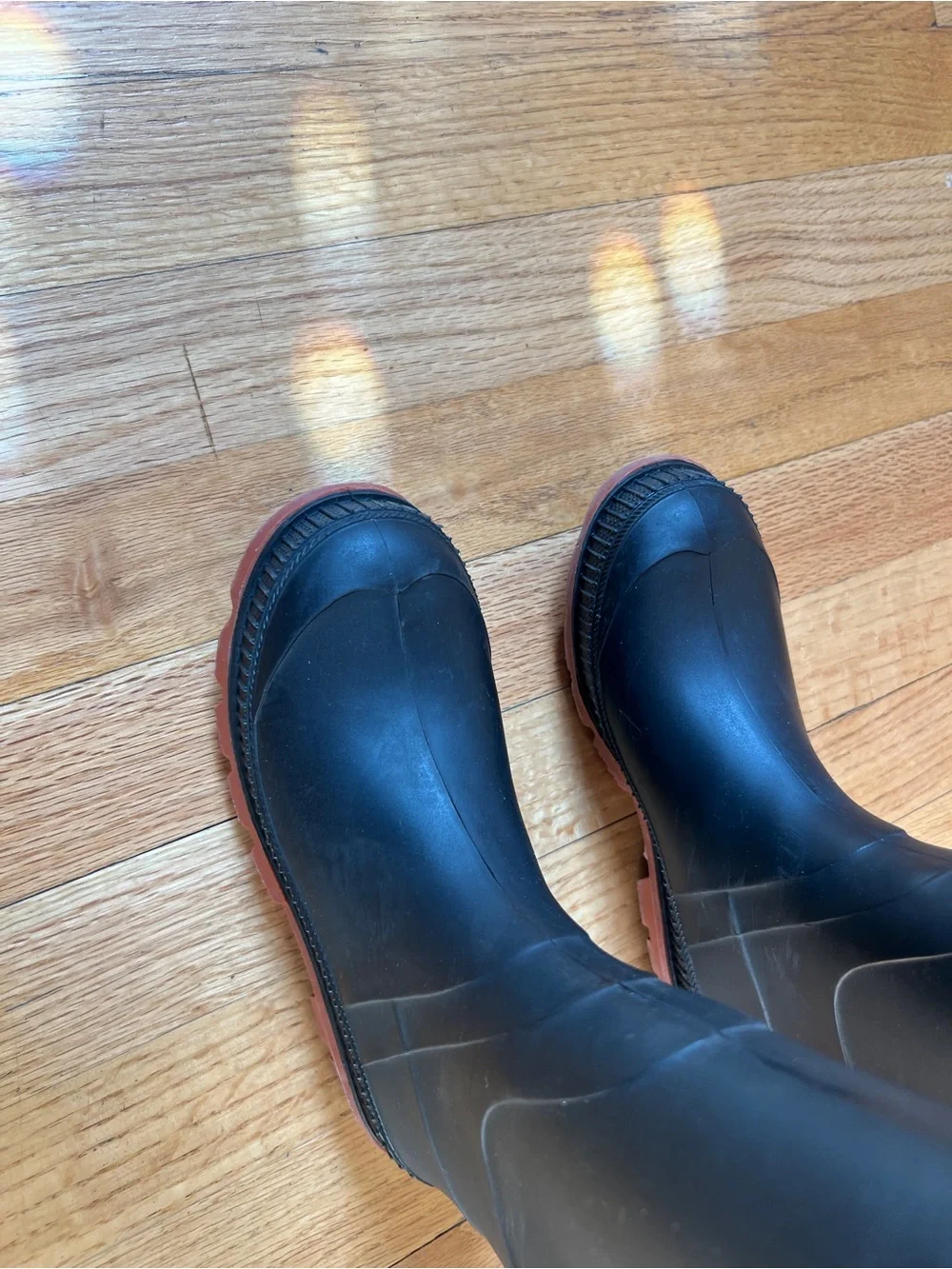 Boys 2 Tall Black Chore Rain Boots